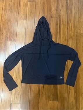GAP Black Lightweight Hooded Sweatshirt